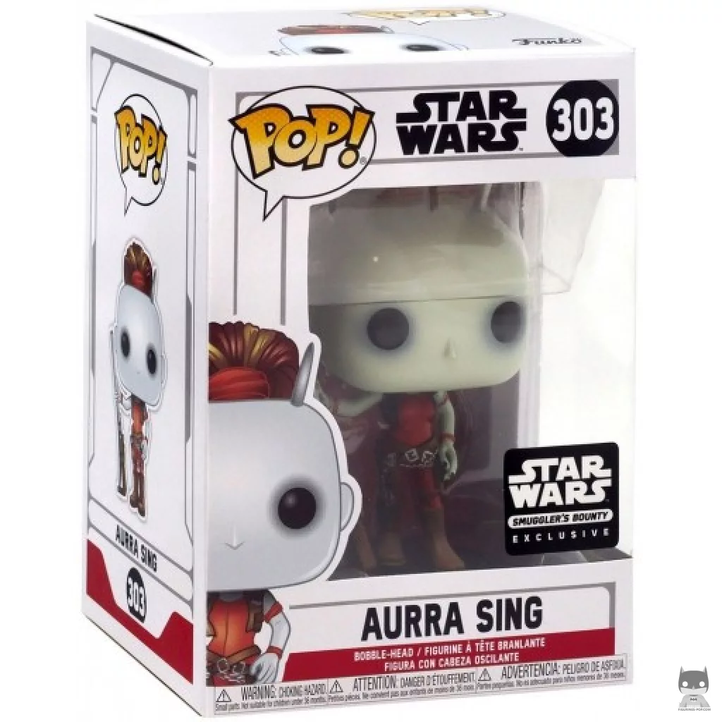 Aurra Sing Funko Pop! figure in its box