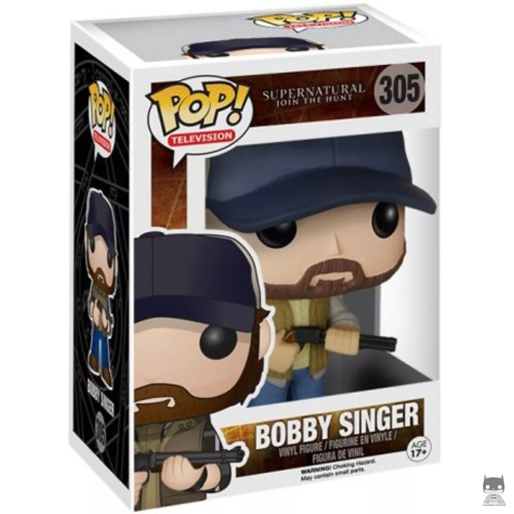Bobby Singer Funko Pop! figure in its box