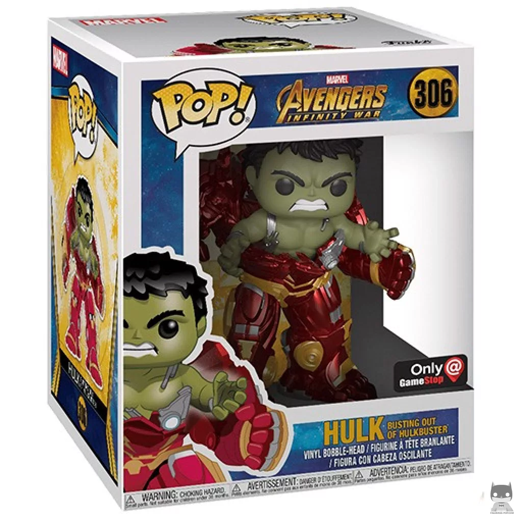 Hulk (with Hulkbuster) (Supersized) Funko Pop! figure in its box