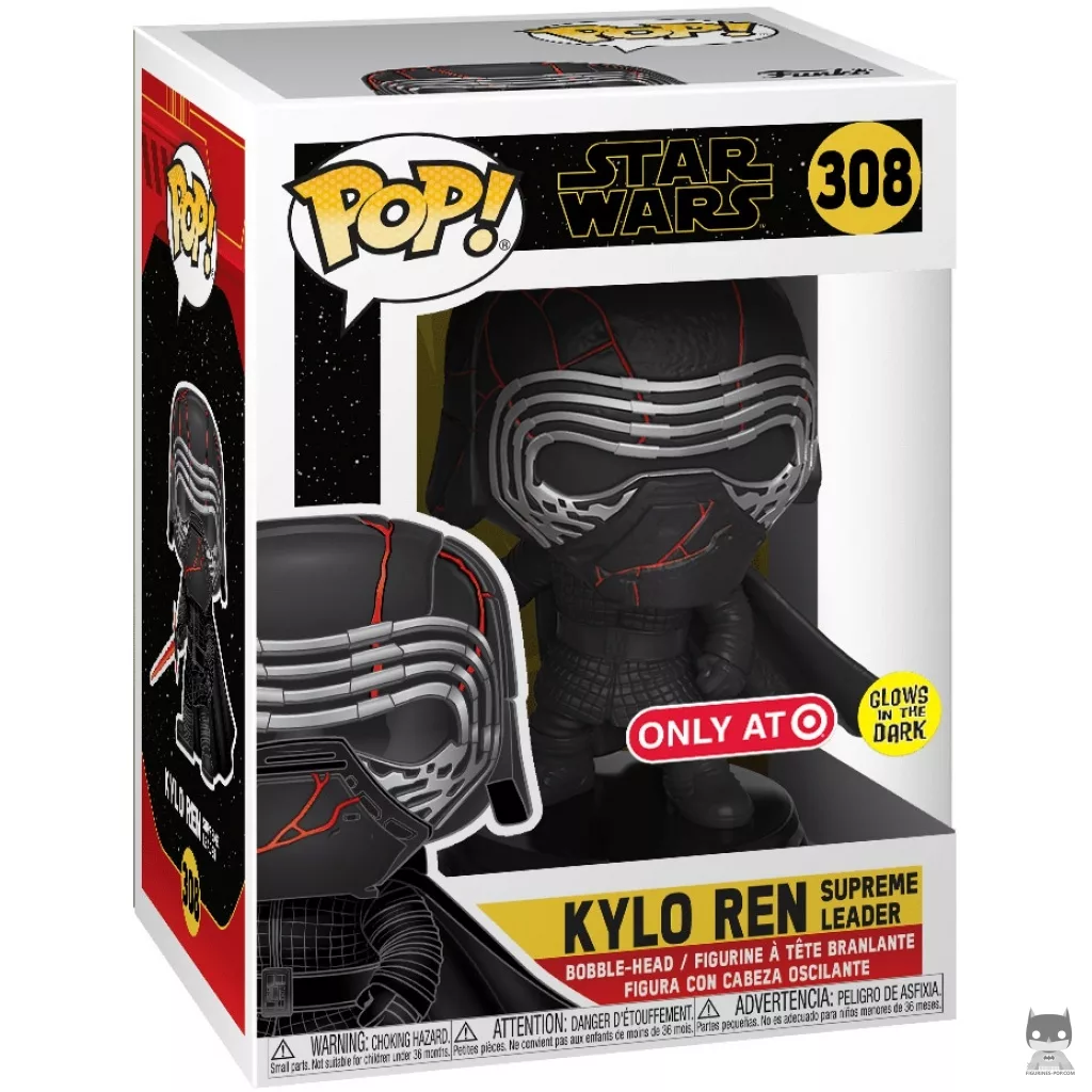 Kylo Ren Supreme Leader (Glow in the Dark) Funko Pop! figure in its box
