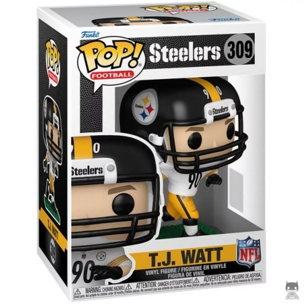 T.J. Watt Funko Pop! figure in its box