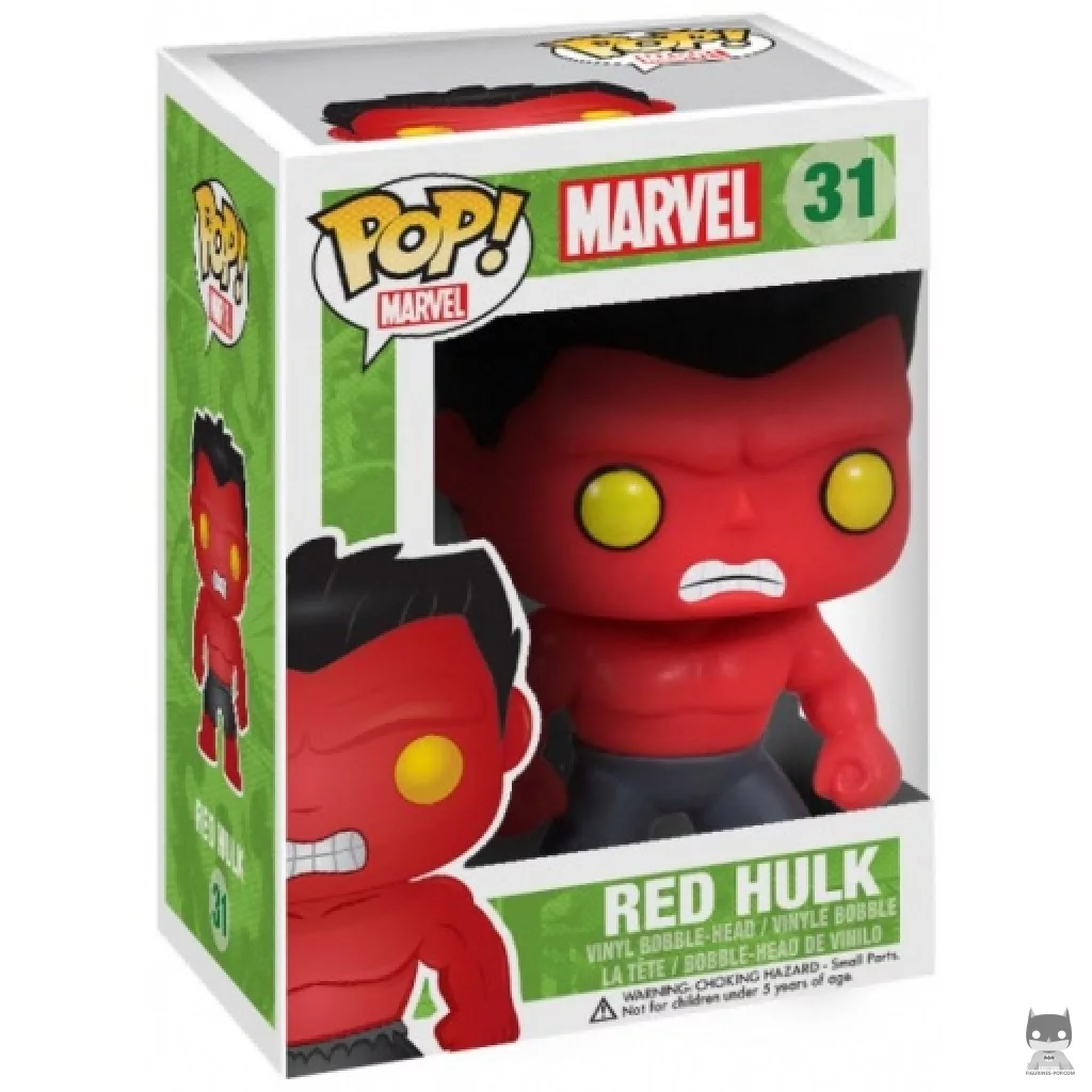 Red Hulk Funko Pop! figure in its box