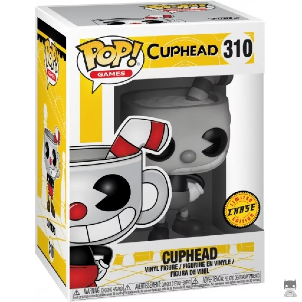 Cuphead (Black & White) (Chase) Funko Pop! figure in its box