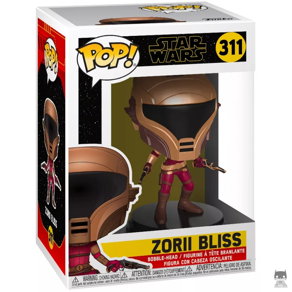 Zorii Bliss Funko Pop! figure in its box