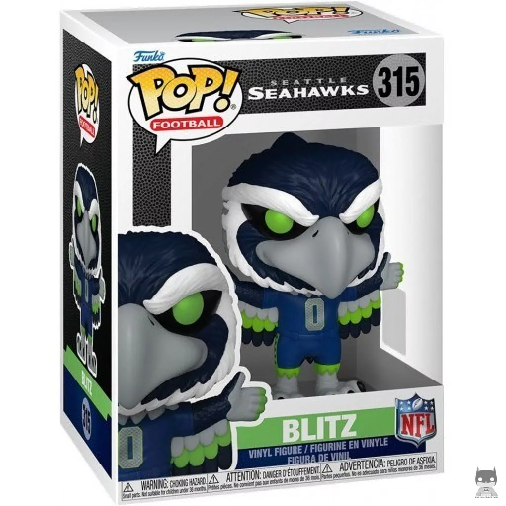 Blitz (Seattle Seahawks) Funko Pop! figure in its box