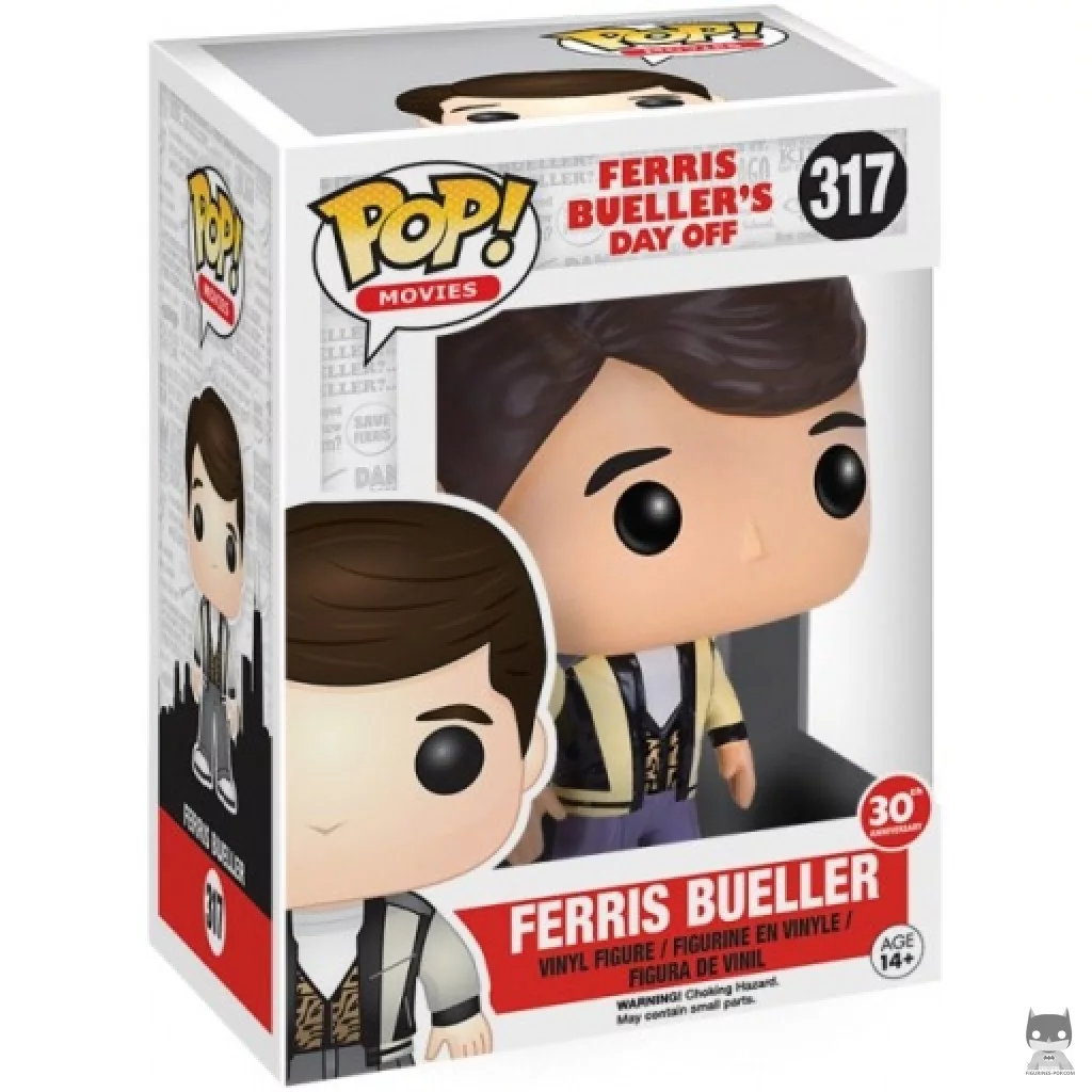 Ferris Bueller Funko Pop! figure in its box