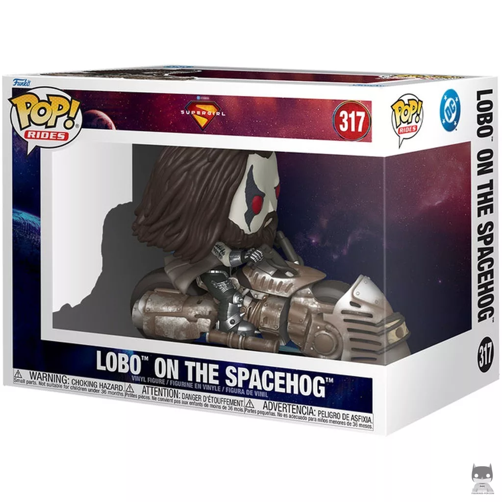 Lobo on the Spacehog Funko Pop! figure in its box