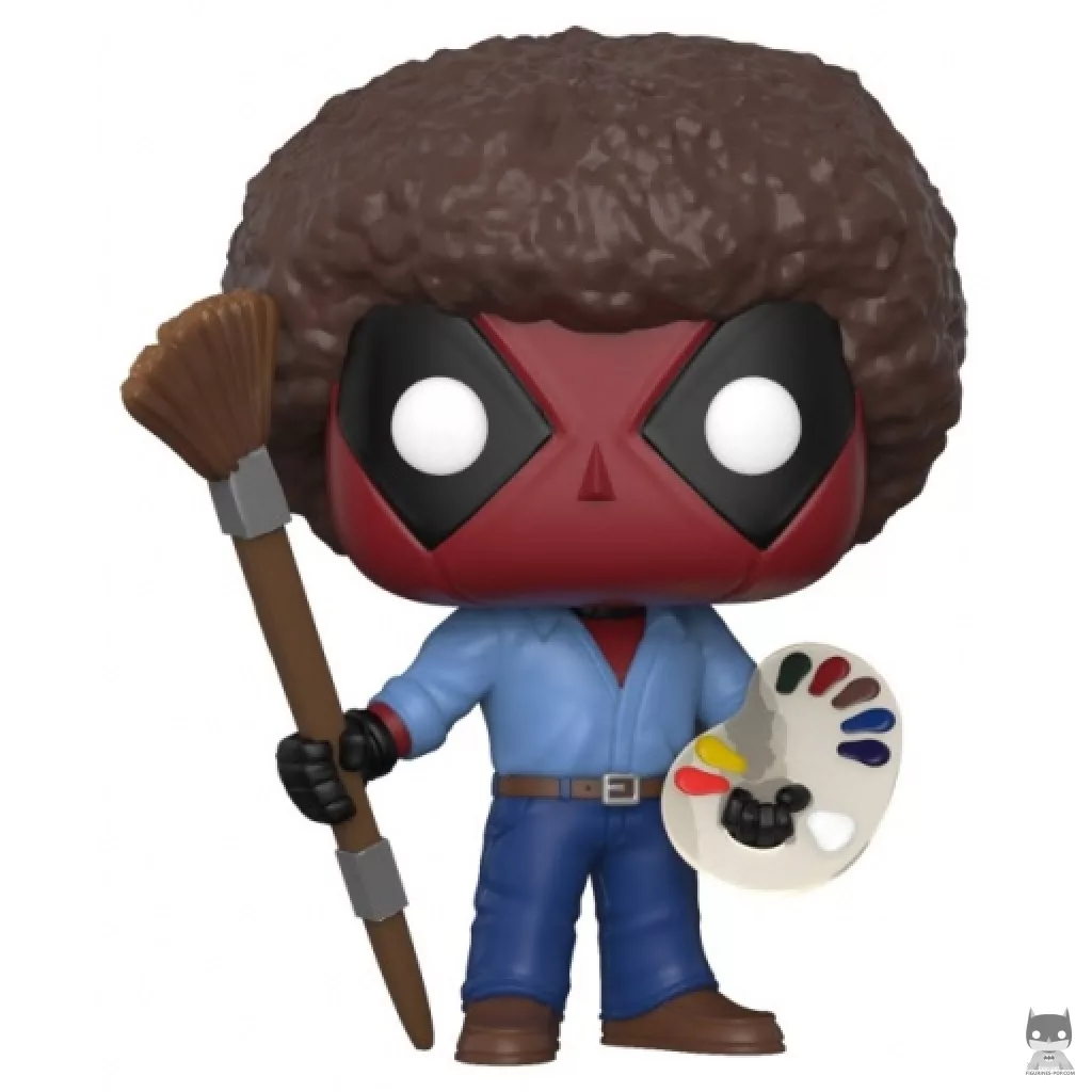Deadpool as Bob Ross Funko Pop! figure (Marvel Comics)