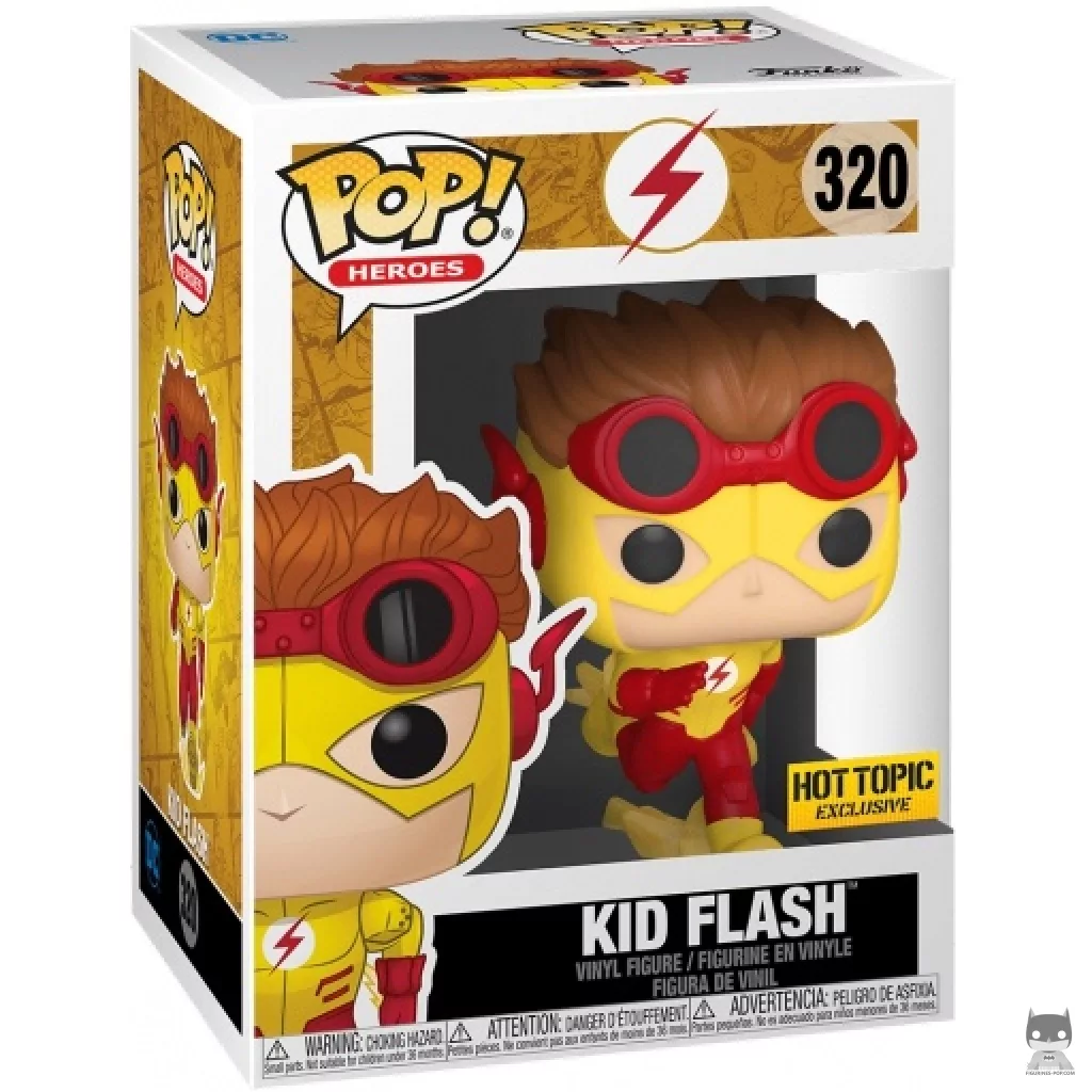 Kid Flash (Chase & Glow in the Dark) Funko Pop! figure in its box