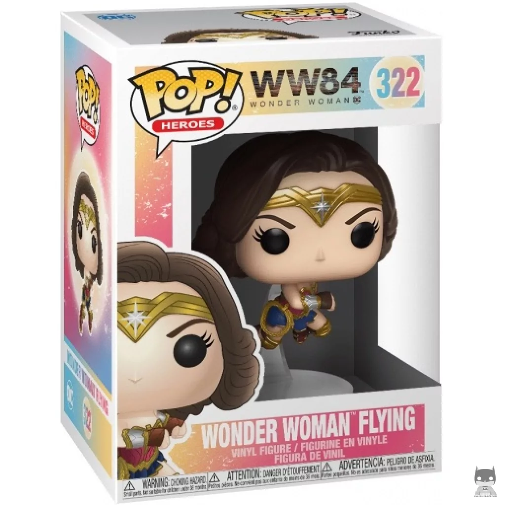 Wonder Woman Flying Funko Pop! figure in its box