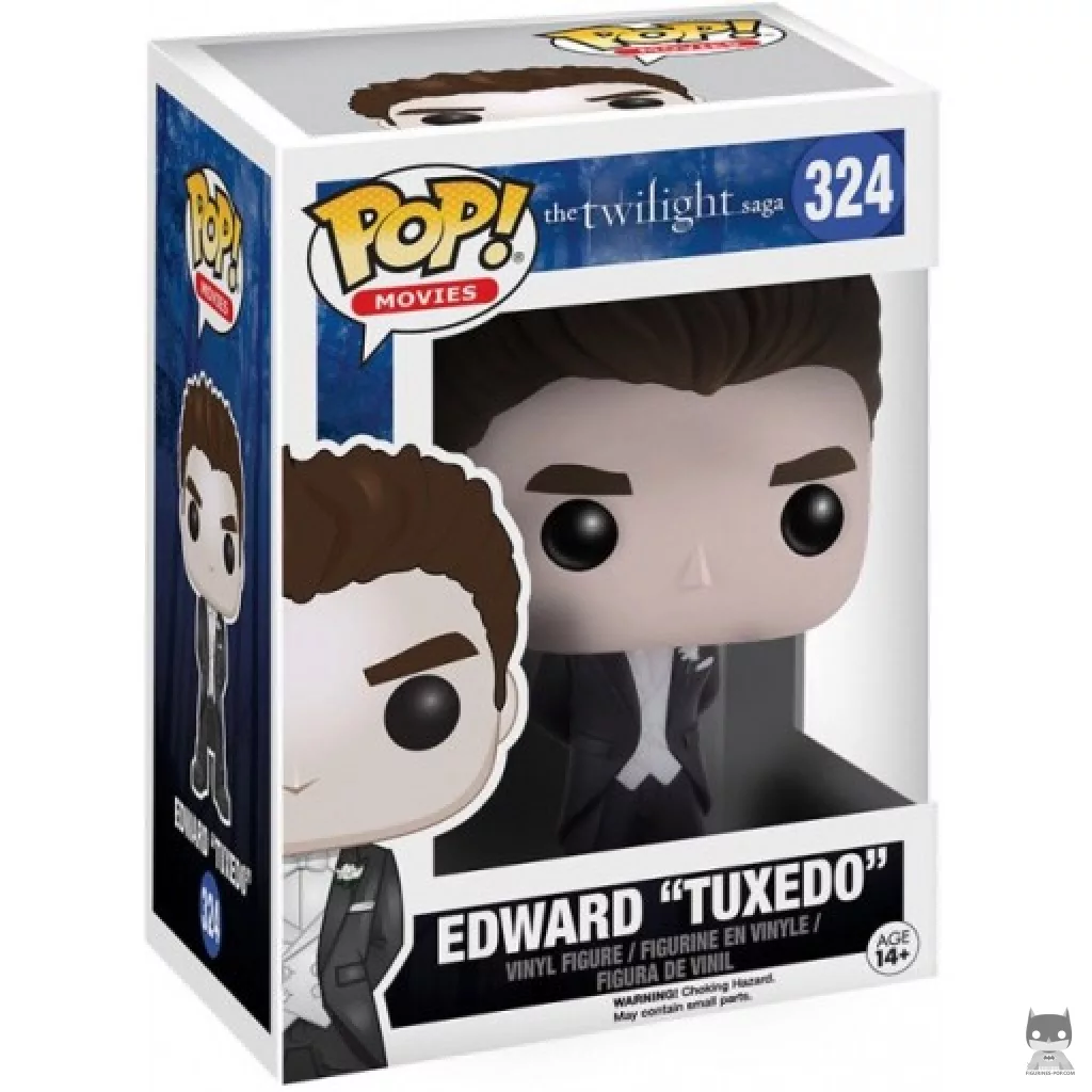 Edward Cullen in Tuxedo Funko Pop! figure in its box