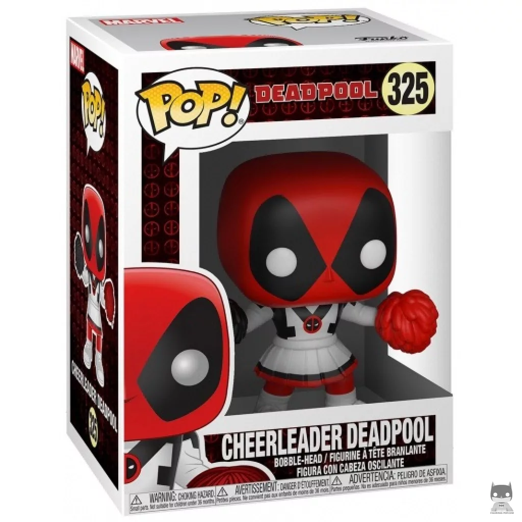 Cheerleader Deadpool Funko Pop! figure in its box