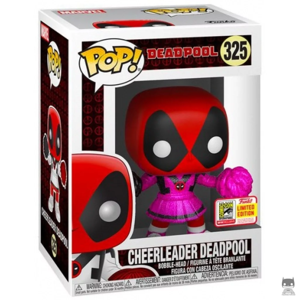 Cheerleader Deadpool (Glitter) Funko Pop! figure in its box