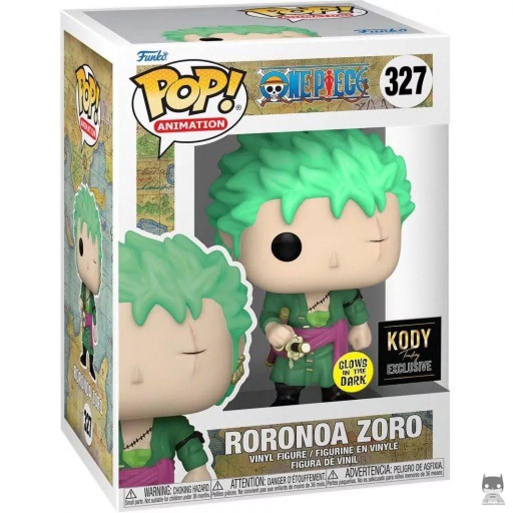 Roronoa Zoro (Glow in the Dark) Funko Pop! figure in its box