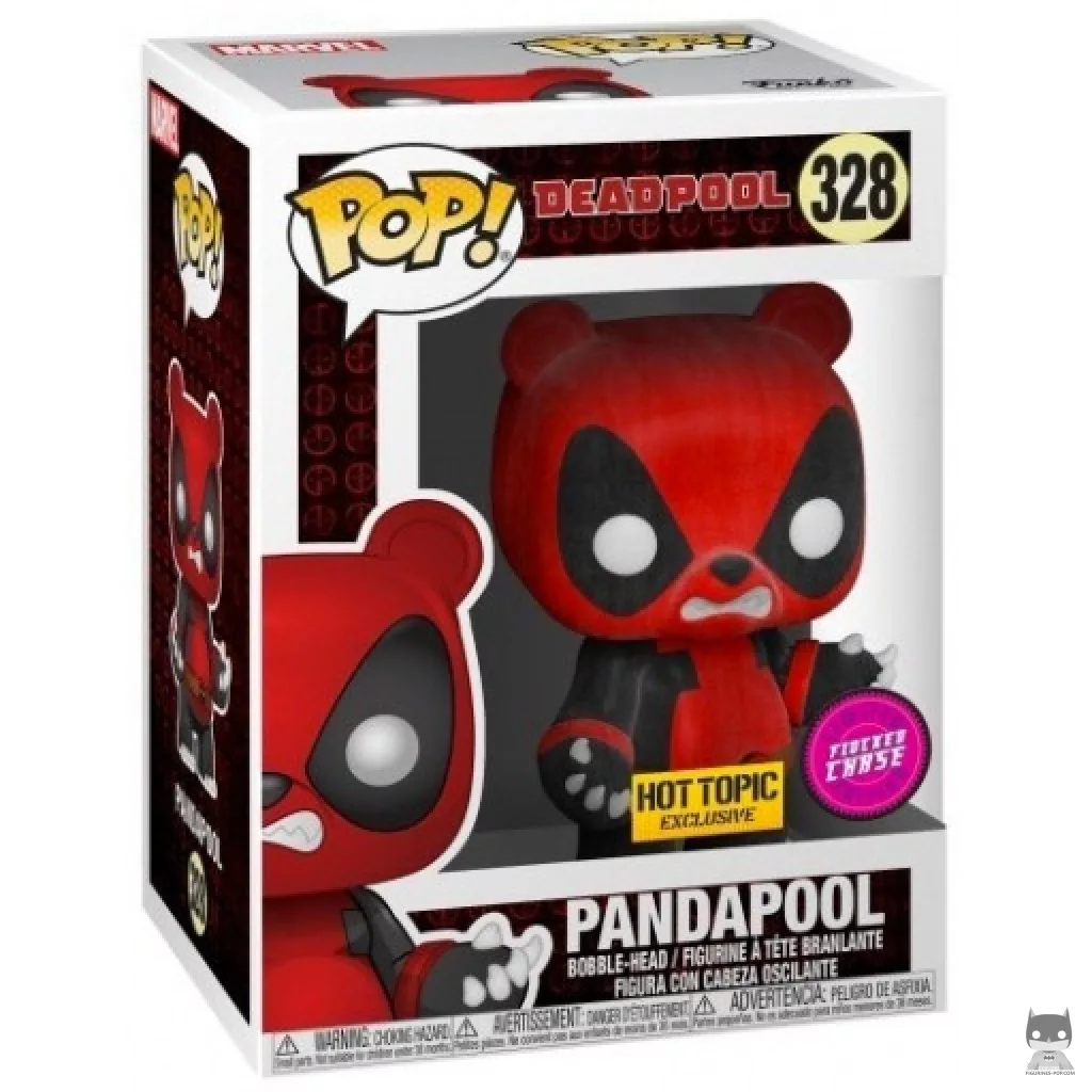 Pandapool (Flocked) (Chase) Funko Pop! figure in its box