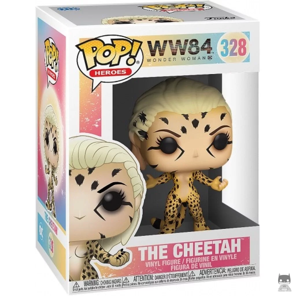 The Cheetah Funko Pop! figure in its box