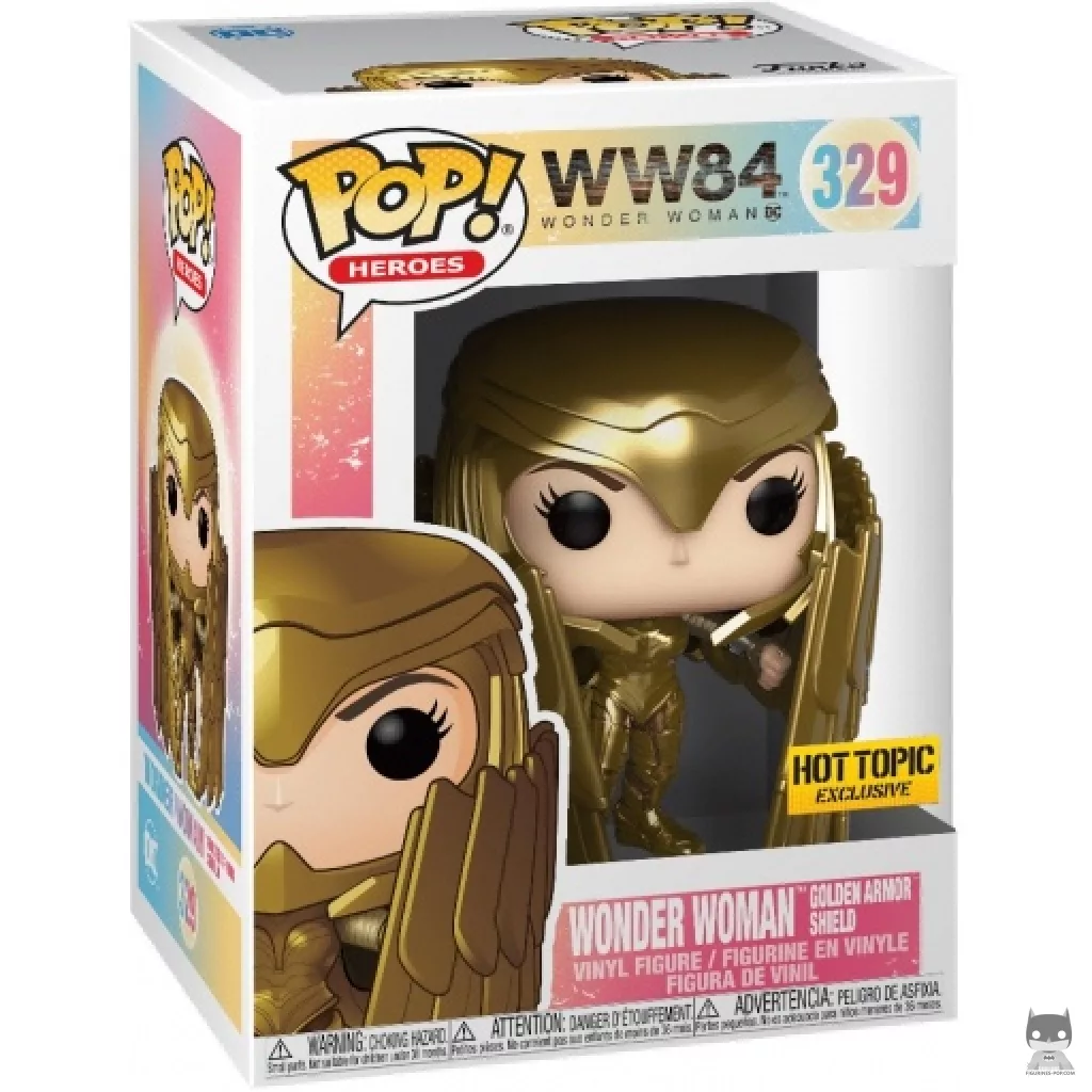 Wonder Woman Golden Armor Shield (Metallic) Funko Pop! figure in its box