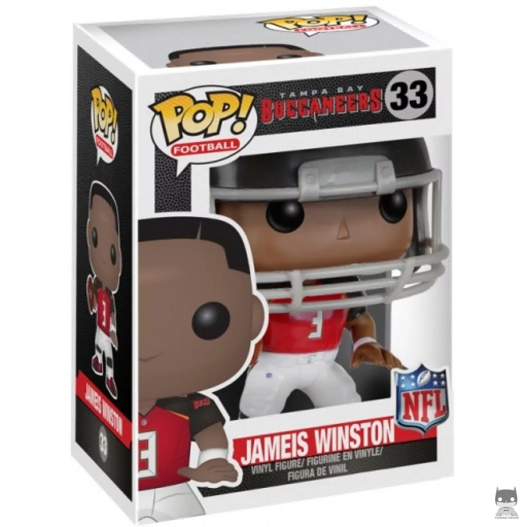 Jameis Winston Funko Pop! figure in its box