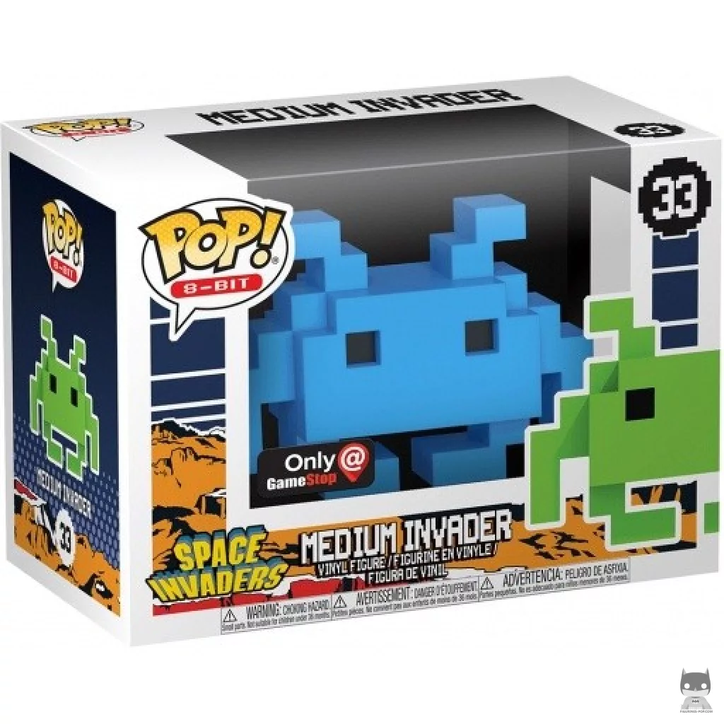 Medium Invader (Blue) Funko Pop! figure in its box