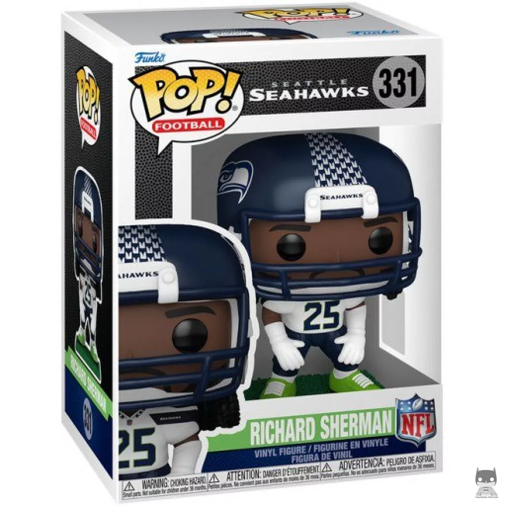 Richard Sherman Funko Pop! figure in its box