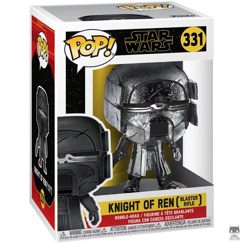Knight of Ren Blaster Rifle (Hematite Chrome) Funko Pop! figure in its box