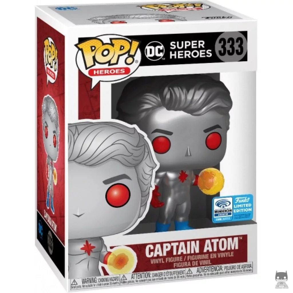 Captain Atom Funko Pop! figure in its box