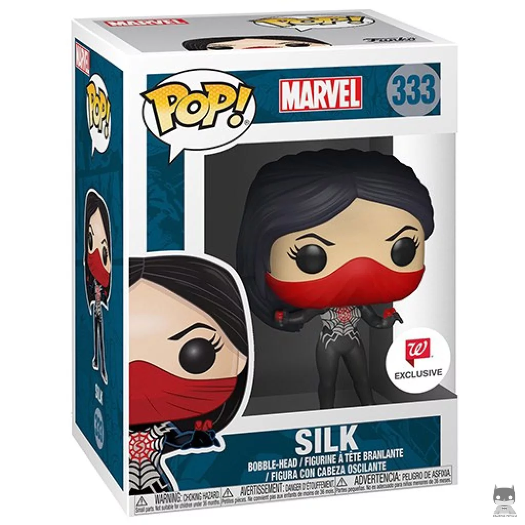 Silk Funko Pop! figure in its box
