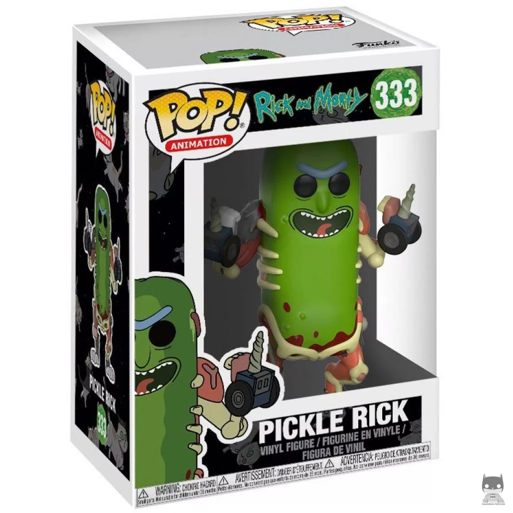Pickle Rick Funko Pop! figure in its box