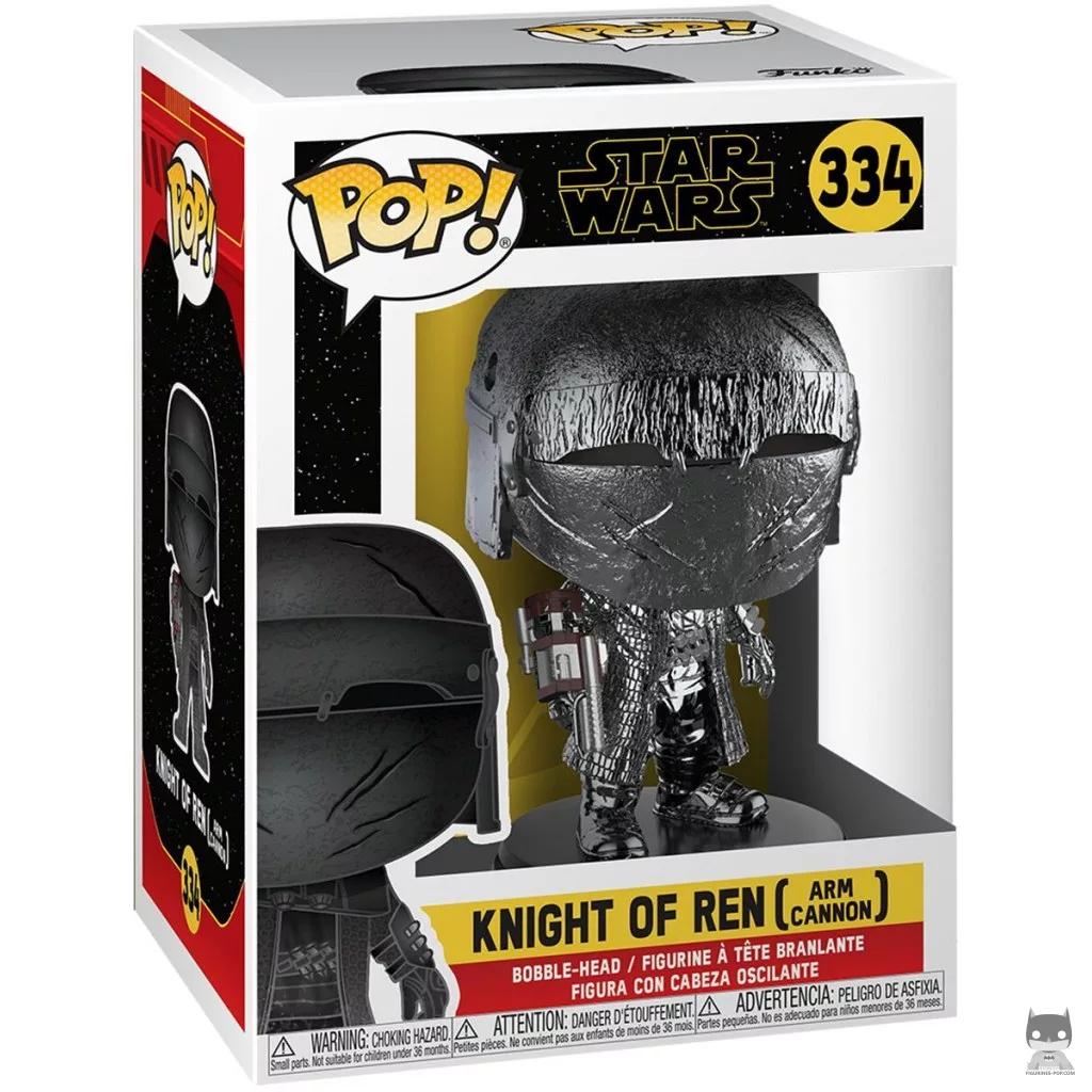Knight of Ren Cannon Arm (Hematite Chrome) Funko Pop! figure in its box