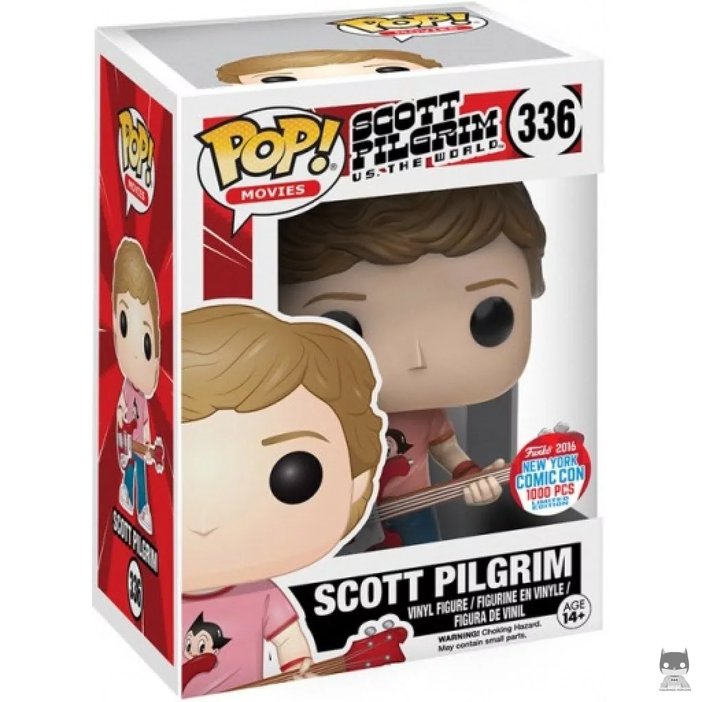 Scott Pilgrim in Astro Boy tee Funko Pop! figure in its box