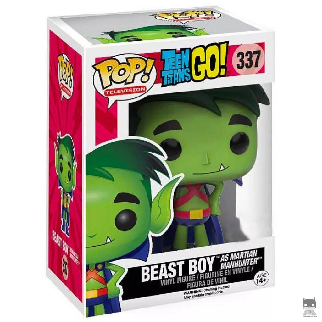 Beast Boy as Martian Manhunter Funko Pop! figure in its box