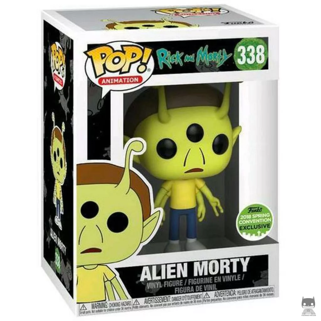 Alien Morty Funko Pop! figure in its box