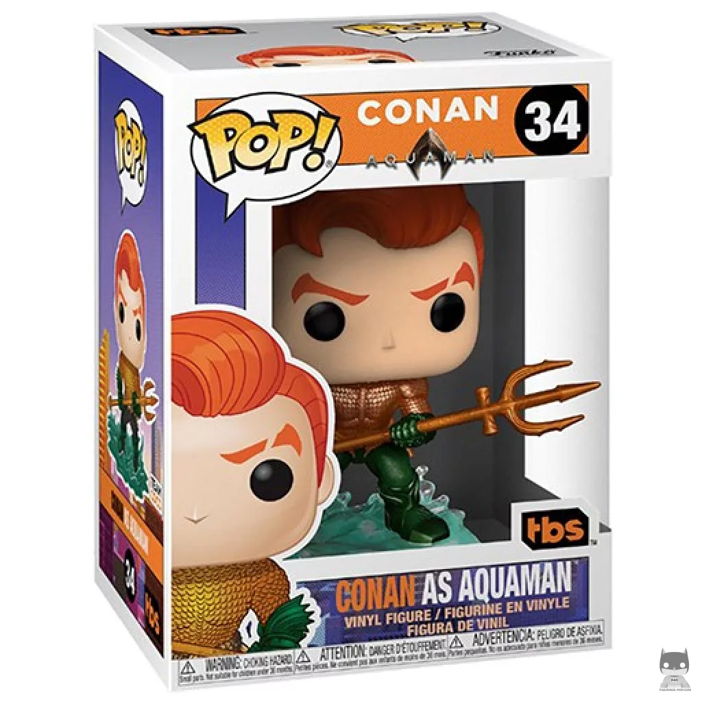 Conan as Aquaman Funko Pop! figure in its box