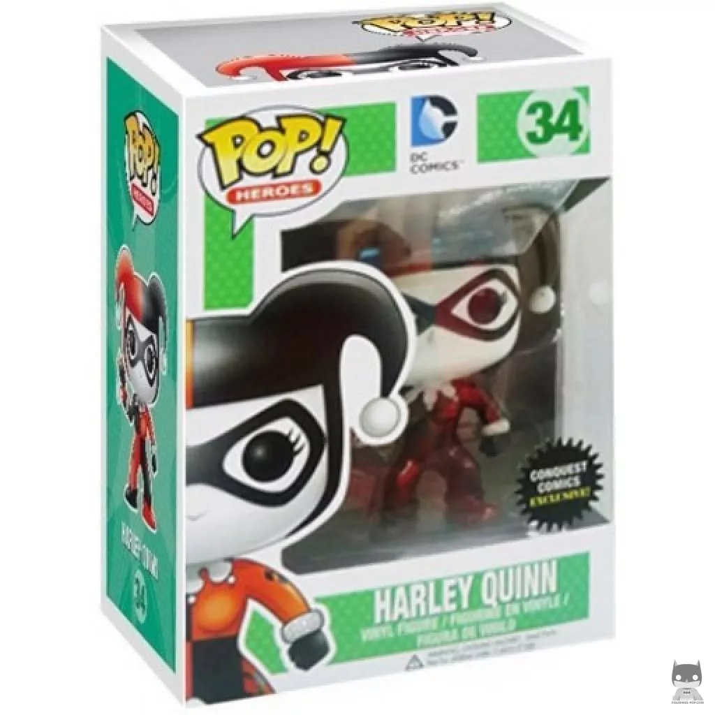 Harley Quinn (Metallic) Funko Pop! figure in its box