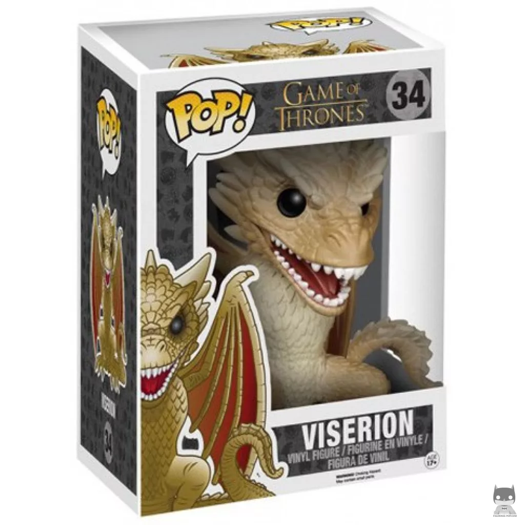 Viserion (Supersized) Funko Pop! figure in its box