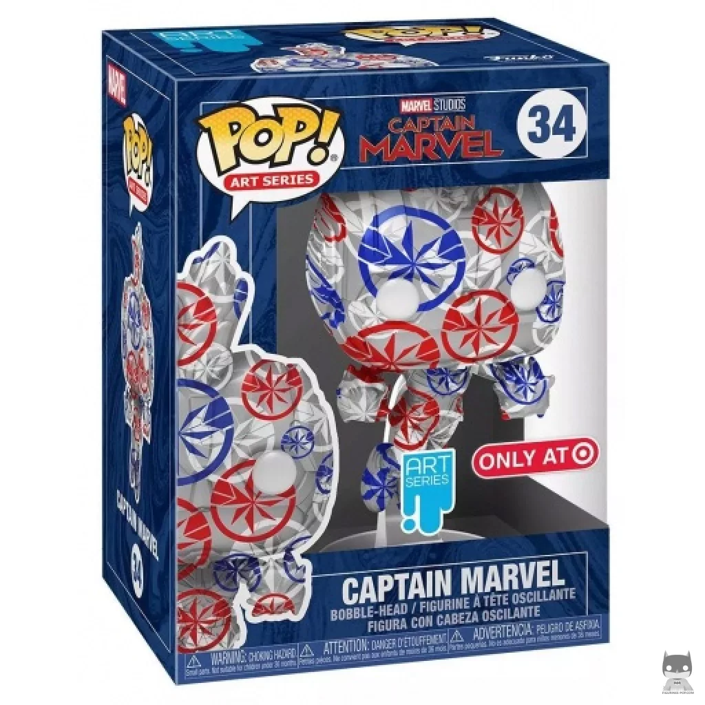 Captain Marvel Funko Pop! figure in its box