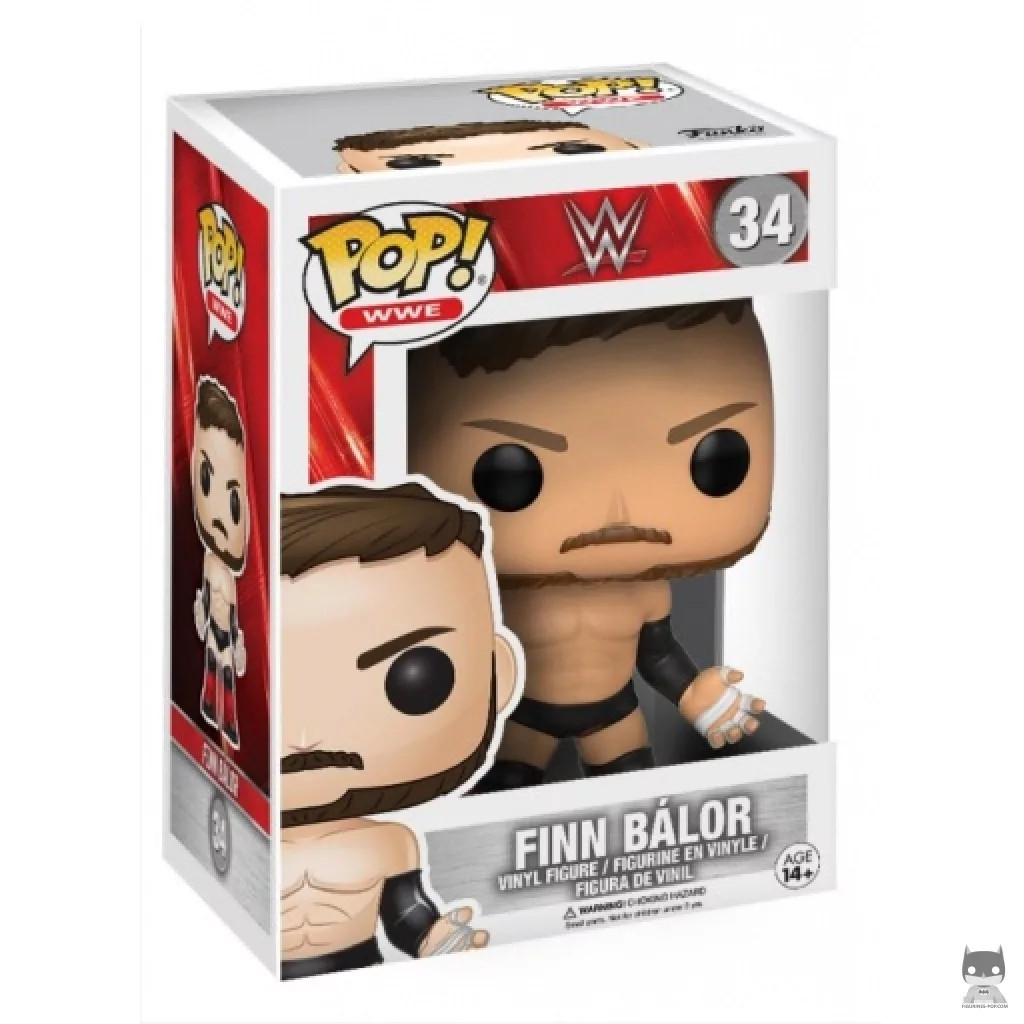 Finn Balor (Unmasked) Funko Pop! figure in its box