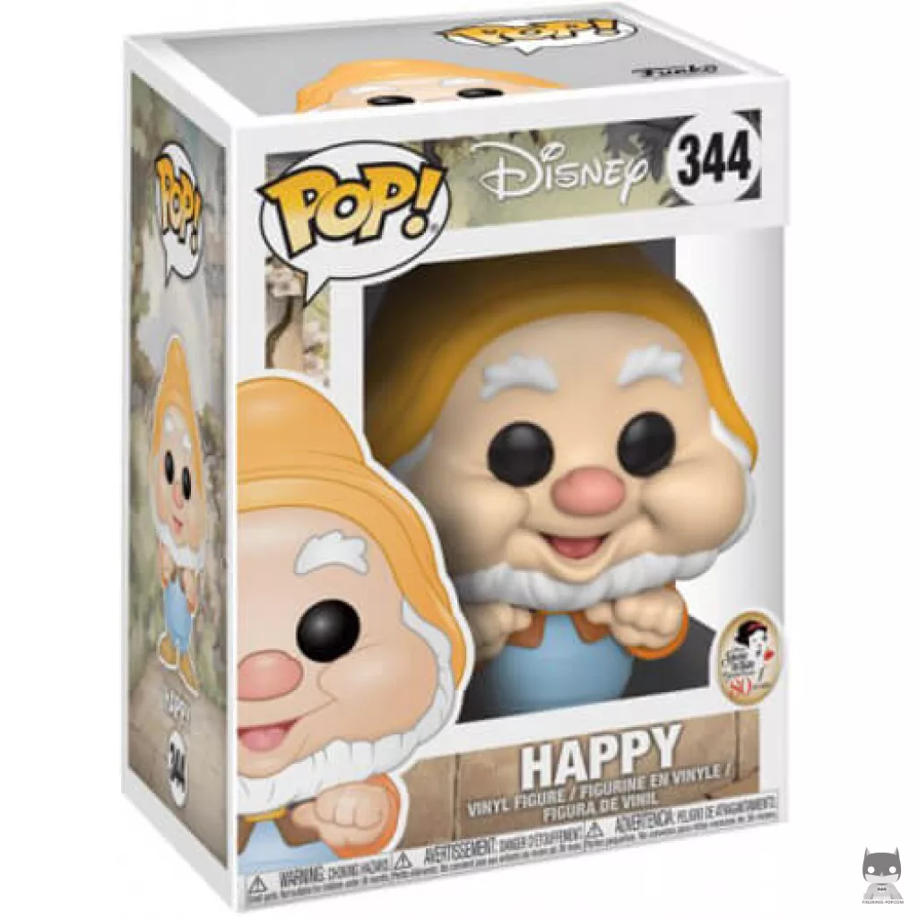 Happy Funko Pop! figure in its box