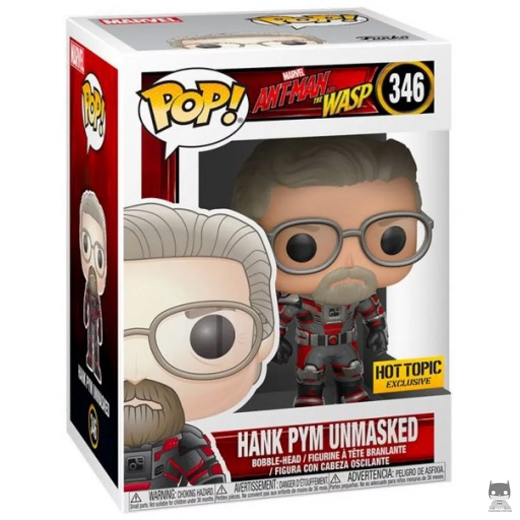 Hank Pym (Unmasked) Funko Pop! figure in its box