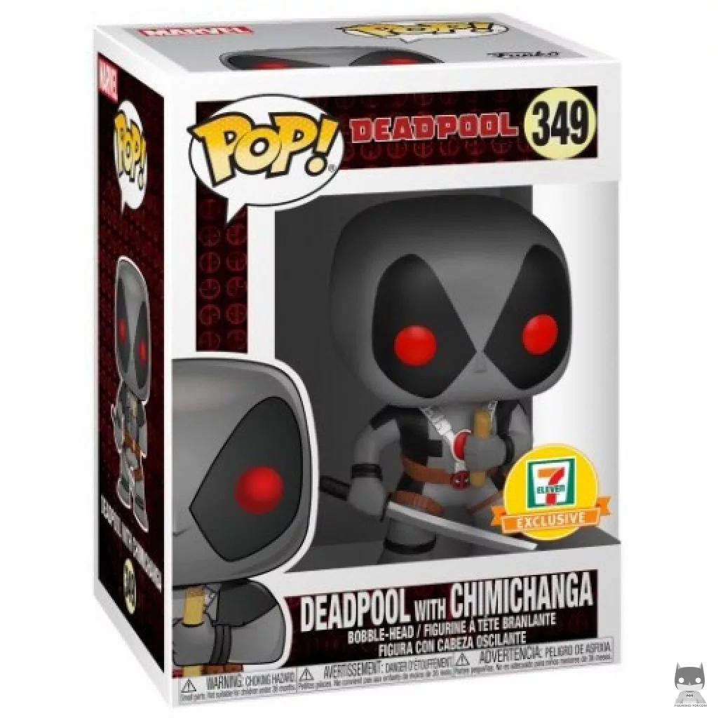 Deadpool with Chimichanga Funko Pop! figure in its box