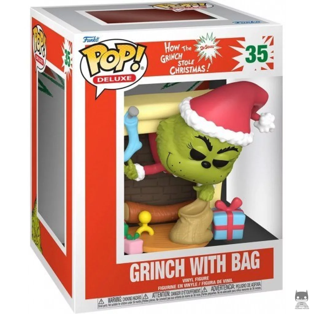 Grinch in Chimney Funko Pop! figure in its box