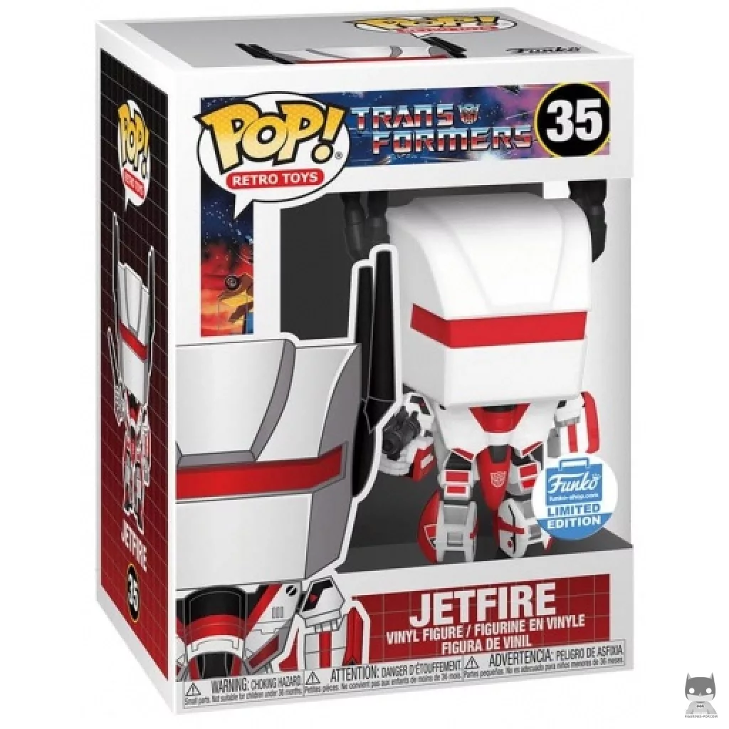 Jetfire Funko Pop! figure in its box