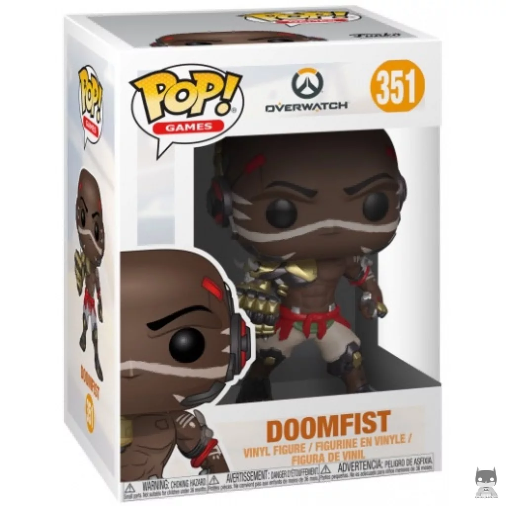 Doomfist Funko Pop! figure in its box
