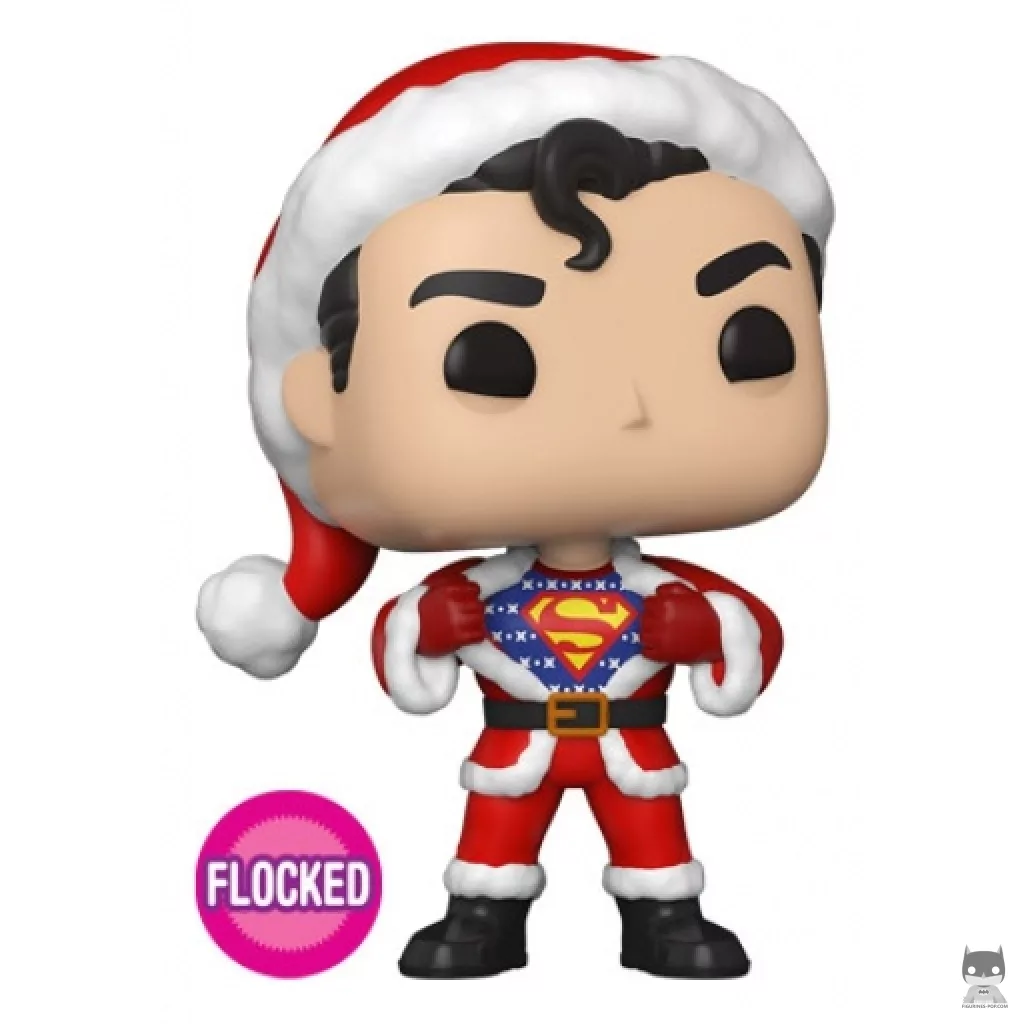 Superman in Holiday Sweater (Flocked) Funko Pop! figure (DC Super Heroes)