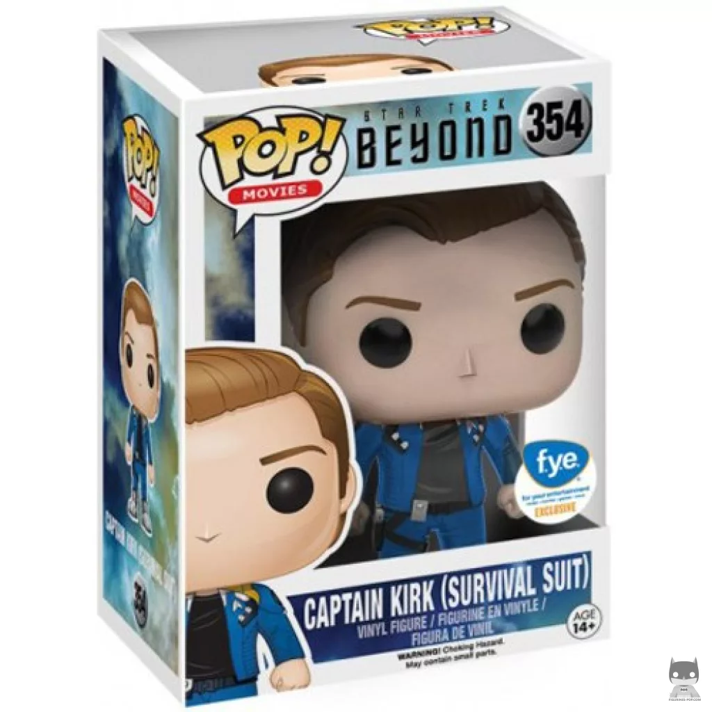 Captain Kirk (Survival Suit) Funko Pop! figure in its box