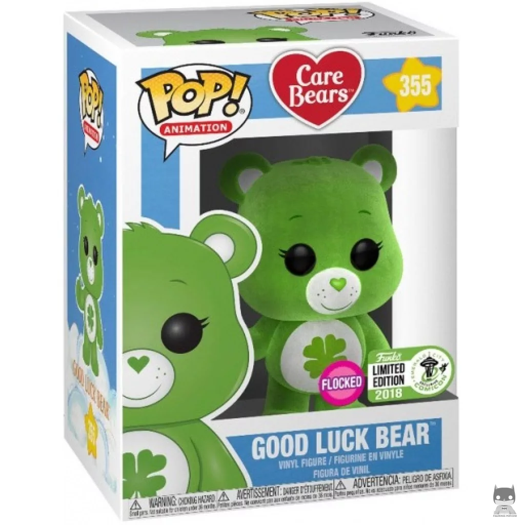 Good Luck Bear (Flocked) Funko Pop! figure in its box
