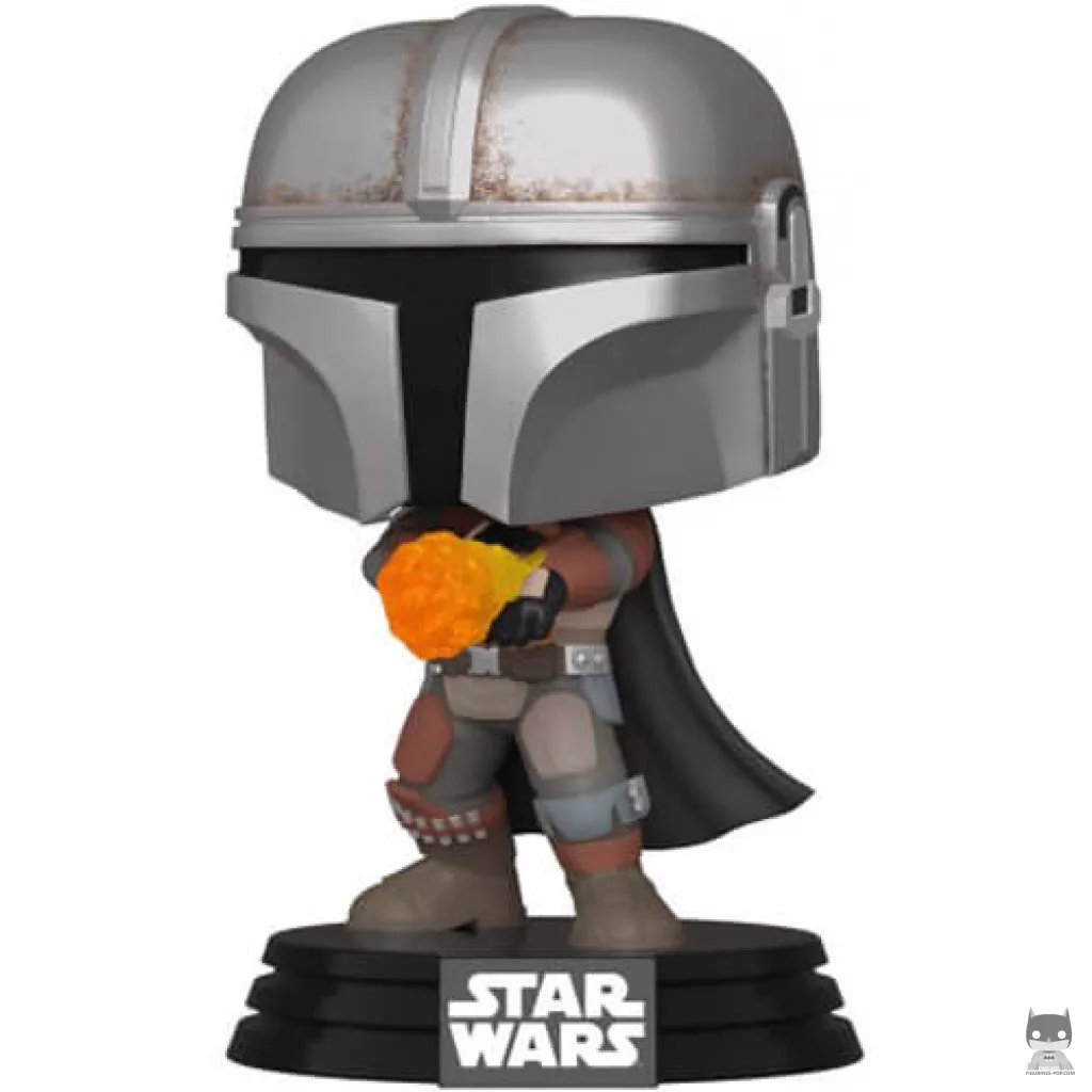 The Mandalorian Flame Throwing (Metallic) Funko Pop! figure (The Mandalorian (Star Wars))