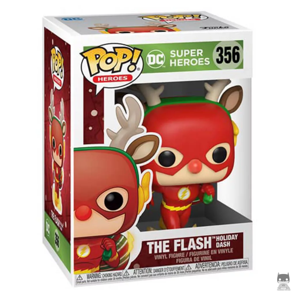 The Flash Holiday Dash Funko Pop! figure in its box