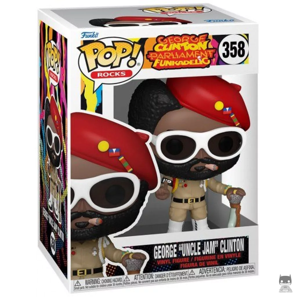 George "Uncle Jam" Clinton Funko Pop! figure in its box