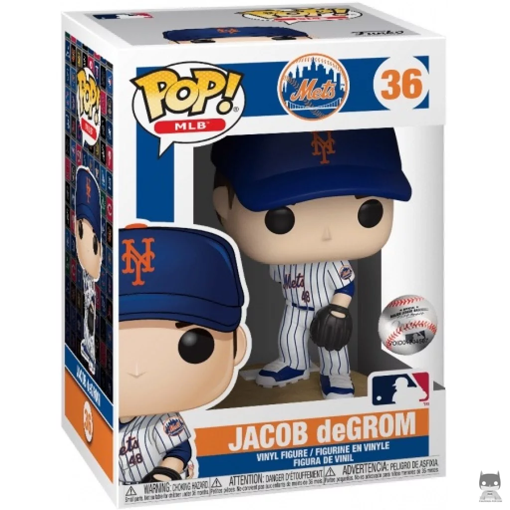 Jacob deGrom Funko Pop! figure in its box